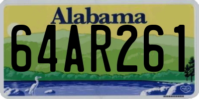 AL license plate 64AR261