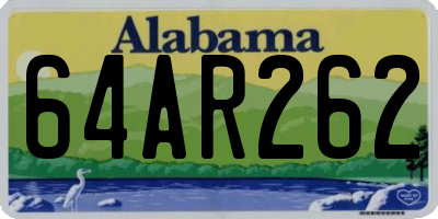 AL license plate 64AR262