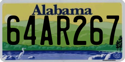 AL license plate 64AR267
