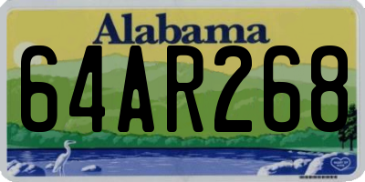 AL license plate 64AR268