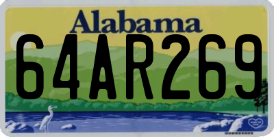 AL license plate 64AR269