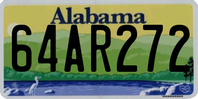 AL license plate 64AR272