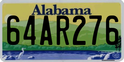 AL license plate 64AR276