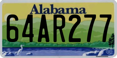 AL license plate 64AR277
