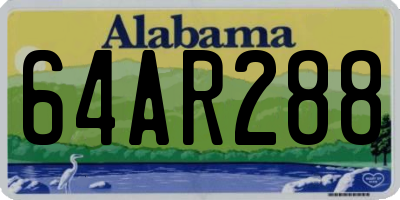 AL license plate 64AR288