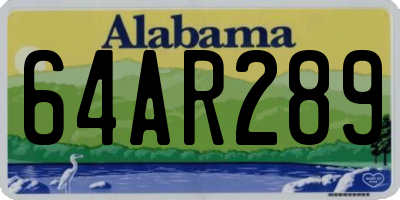 AL license plate 64AR289