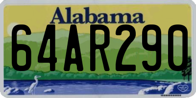 AL license plate 64AR290