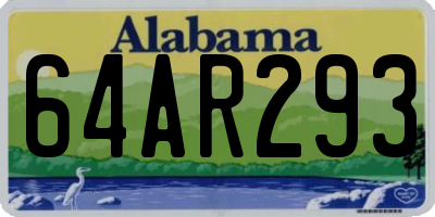 AL license plate 64AR293