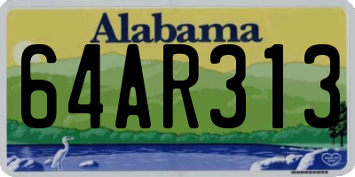 AL license plate 64AR313