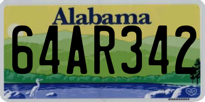 AL license plate 64AR342
