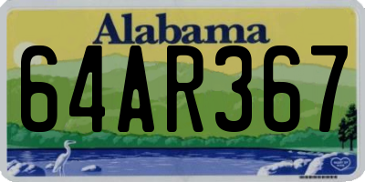 AL license plate 64AR367