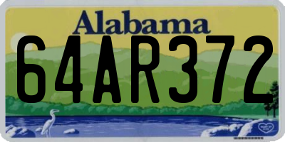 AL license plate 64AR372