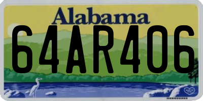 AL license plate 64AR406