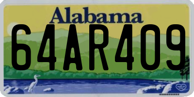AL license plate 64AR409