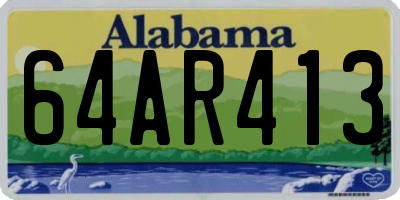 AL license plate 64AR413