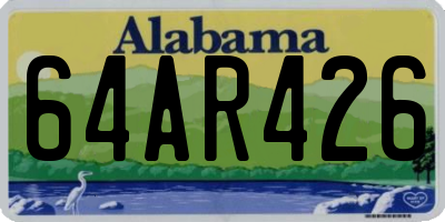 AL license plate 64AR426