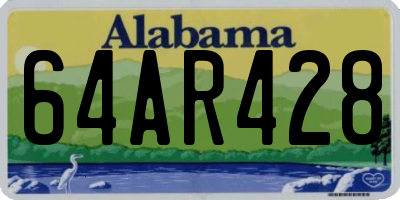 AL license plate 64AR428