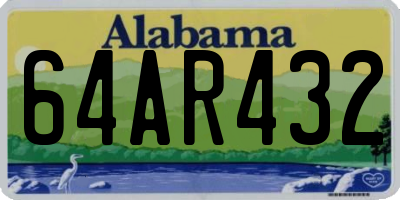 AL license plate 64AR432