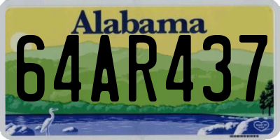 AL license plate 64AR437