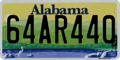 AL license plate 64AR440