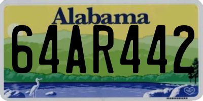 AL license plate 64AR442