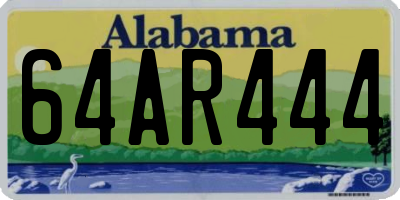 AL license plate 64AR444