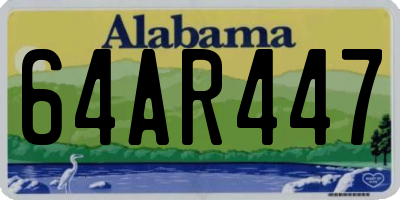 AL license plate 64AR447