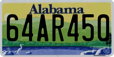 AL license plate 64AR450