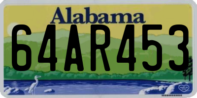 AL license plate 64AR453