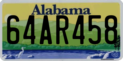 AL license plate 64AR458