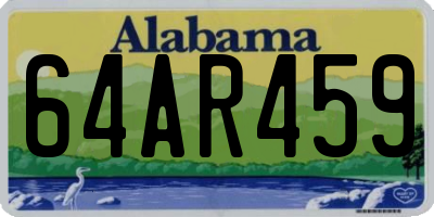 AL license plate 64AR459