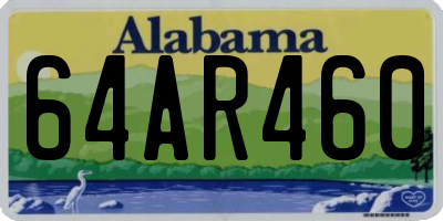 AL license plate 64AR460