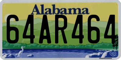 AL license plate 64AR464