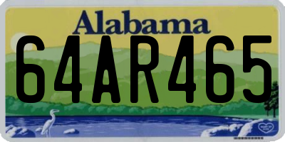 AL license plate 64AR465