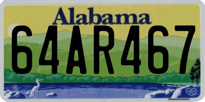 AL license plate 64AR467