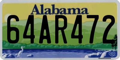 AL license plate 64AR472