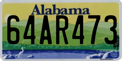 AL license plate 64AR473