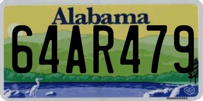 AL license plate 64AR479