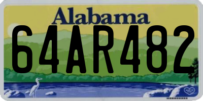 AL license plate 64AR482