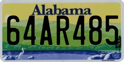 AL license plate 64AR485