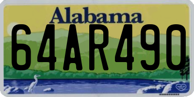 AL license plate 64AR490