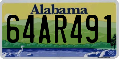 AL license plate 64AR491