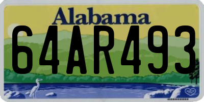 AL license plate 64AR493