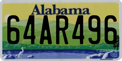 AL license plate 64AR496