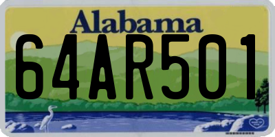 AL license plate 64AR501