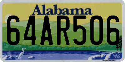 AL license plate 64AR506