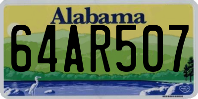 AL license plate 64AR507