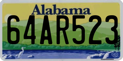 AL license plate 64AR523