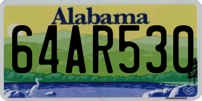 AL license plate 64AR530