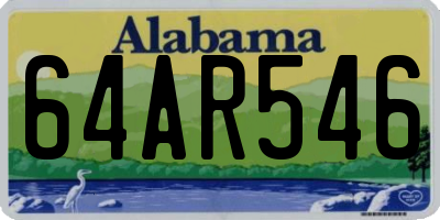 AL license plate 64AR546
